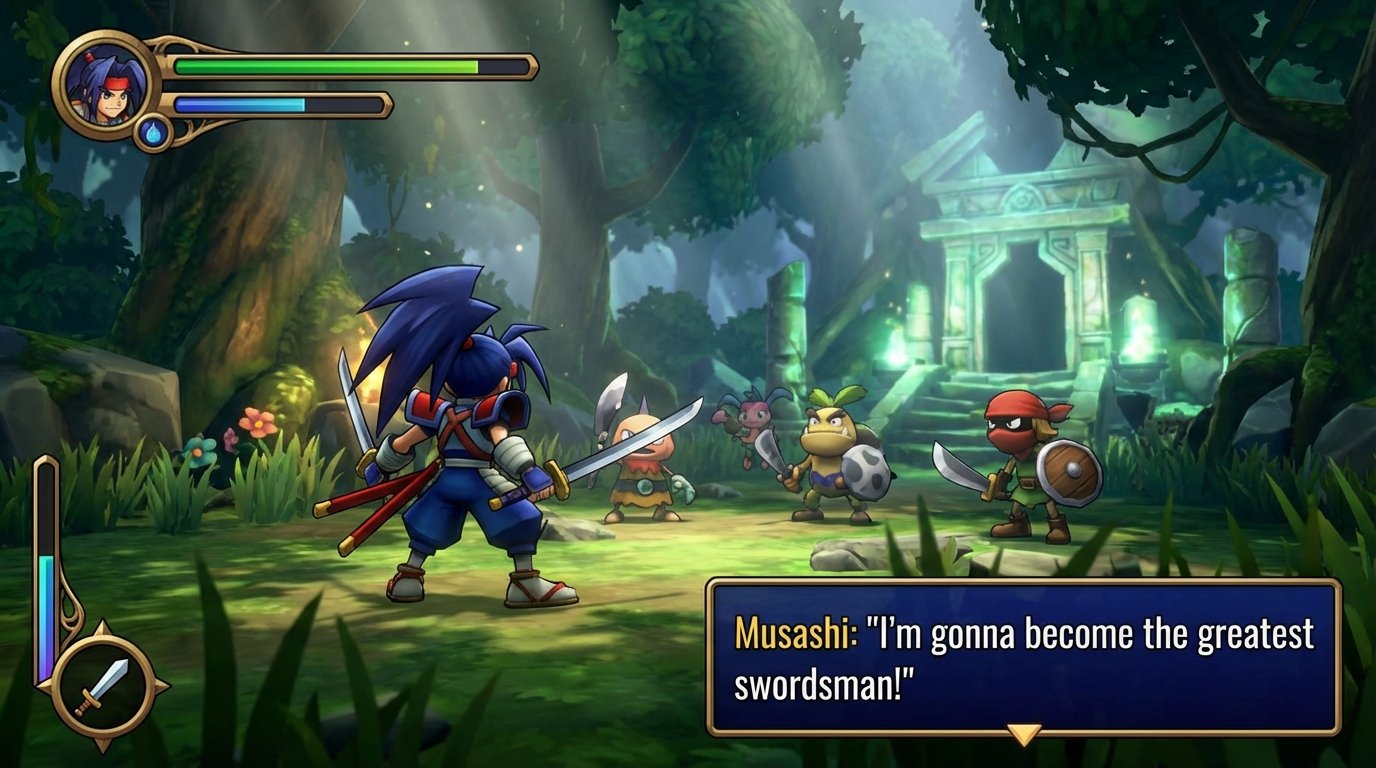 Brave Fencer Musashi game screenshot