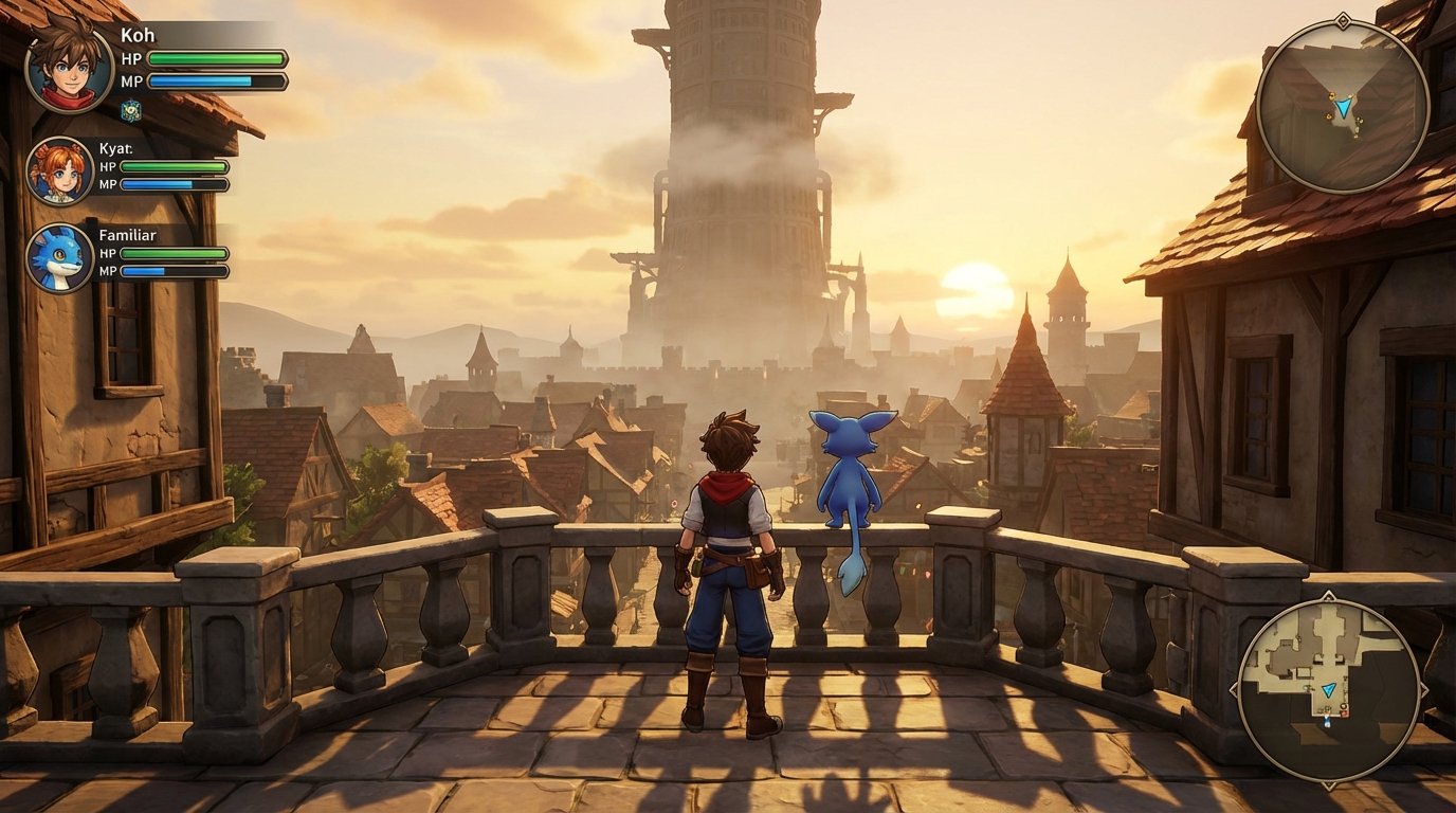 Azure Dreams game screenshot