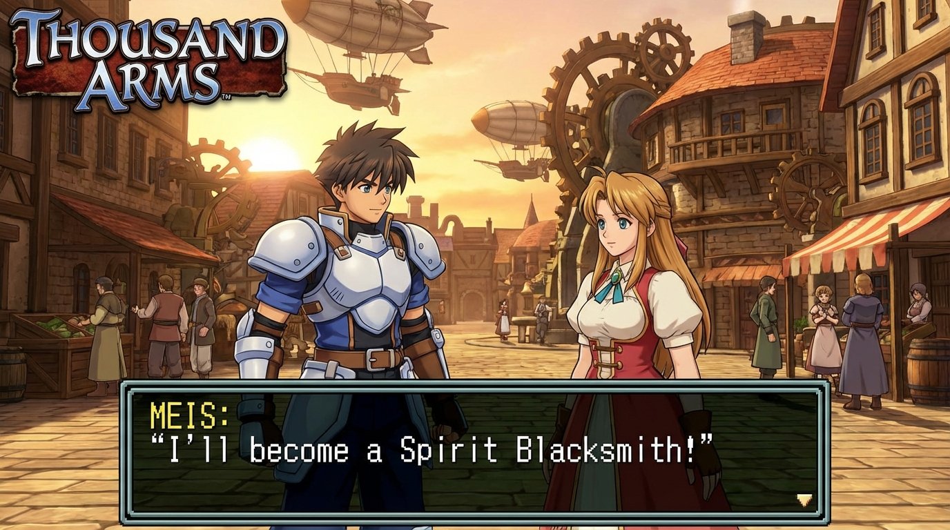 Thousand Arms game screenshot