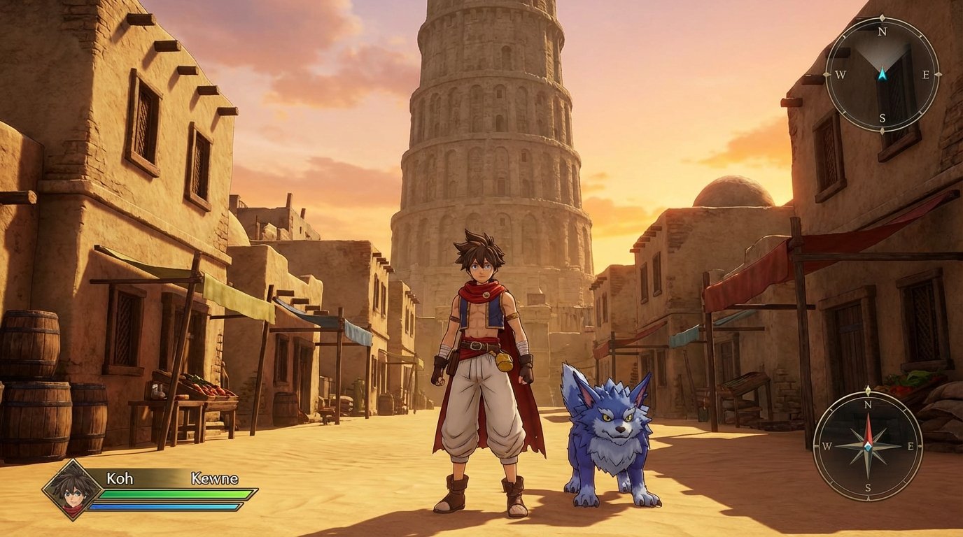 Azure Dreams game screenshot