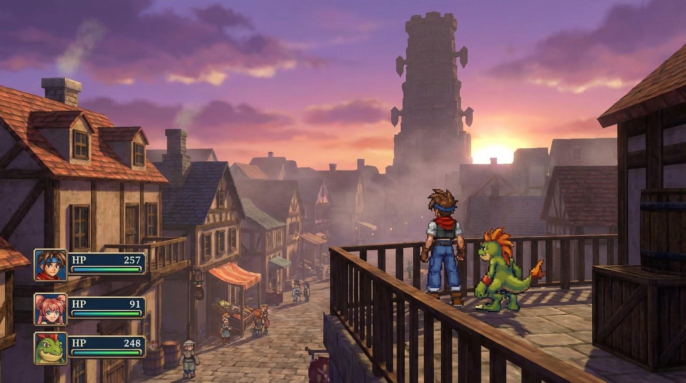 Azure Dreams game screenshot