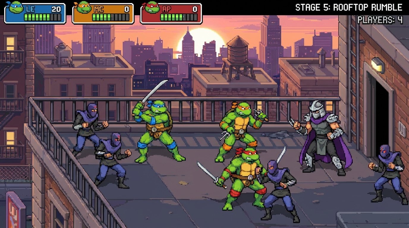 Teenage Mutant Ninja Turtles: Shredder’s Revenge game screenshot