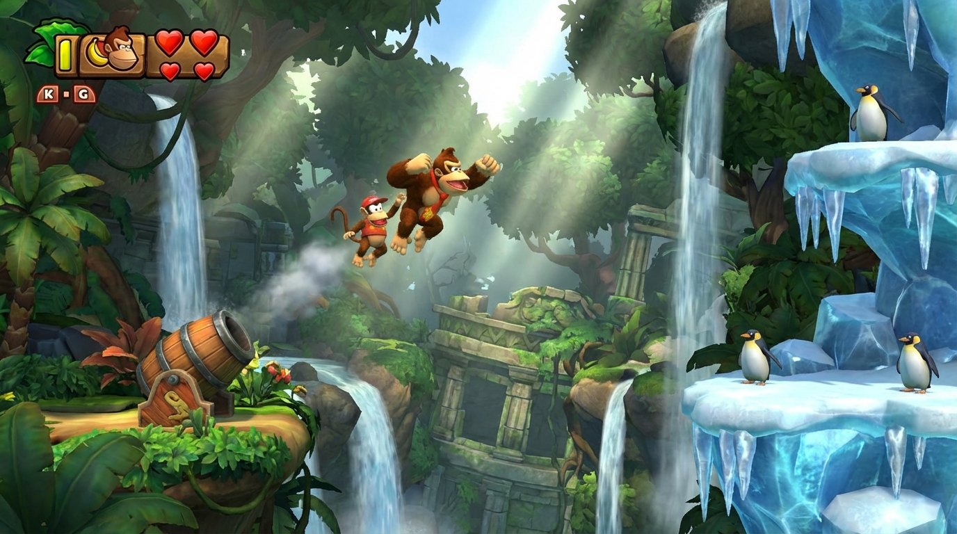 Donkey Kong Country: Tropical Freeze game screenshot