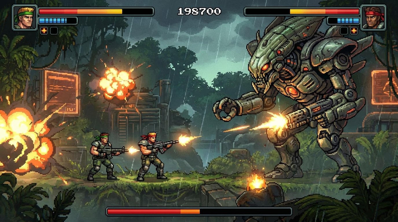 Contra game screenshot