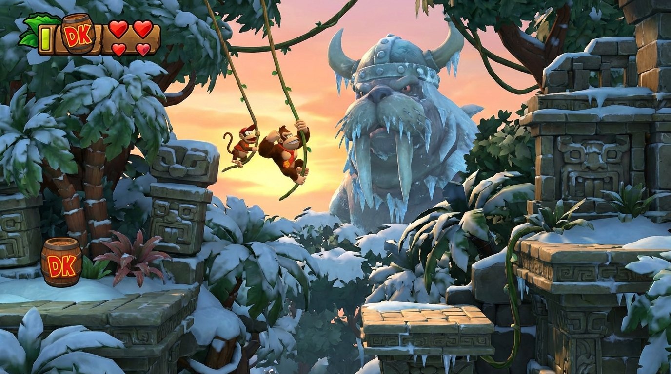 Donkey Kong Country: Tropical Freeze game screenshot