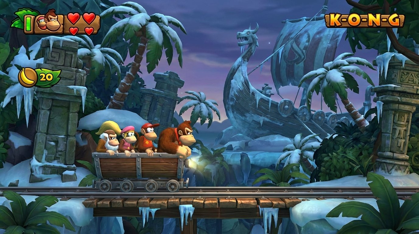 Donkey Kong Country: Tropical Freeze game screenshot