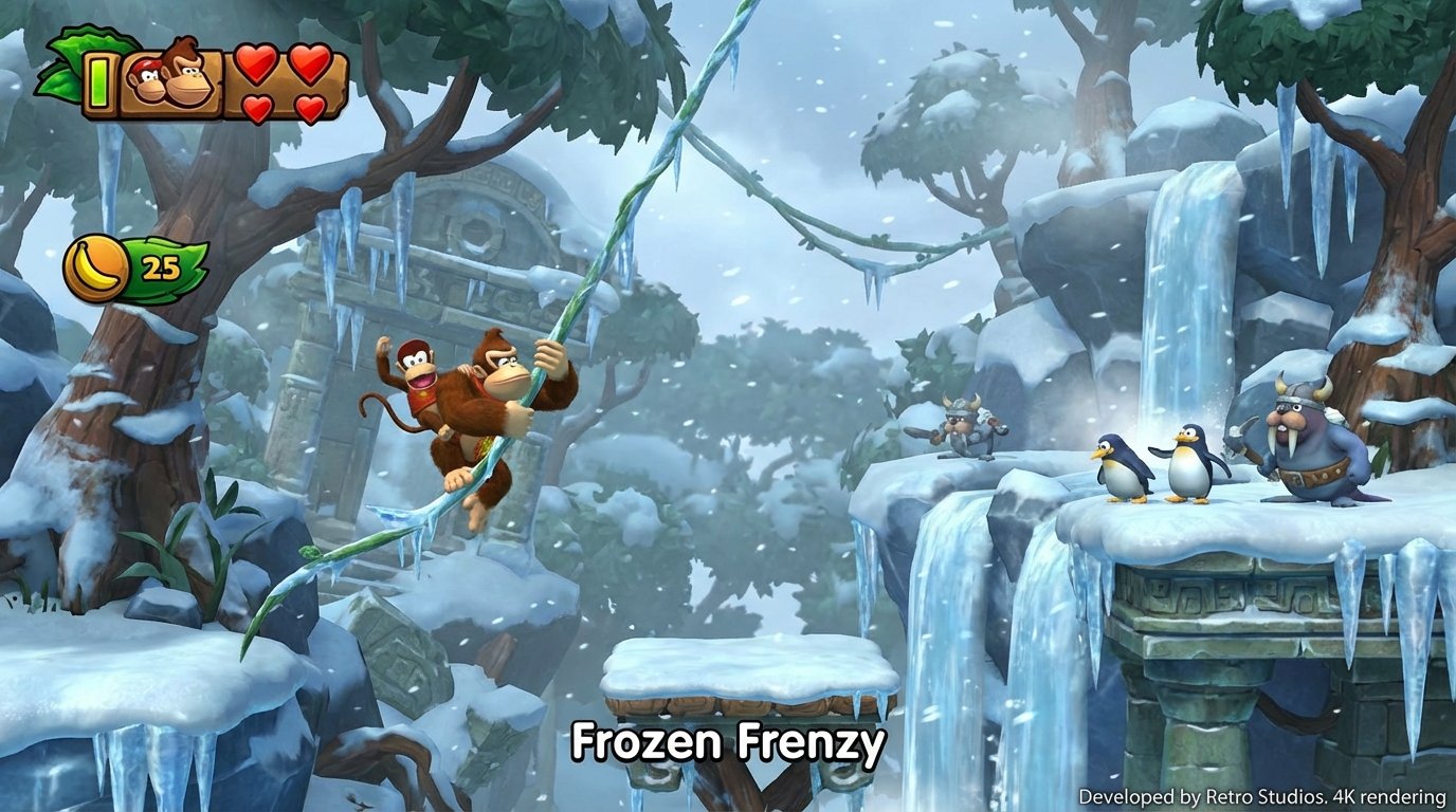 Donkey Kong Country: Tropical Freeze game screenshot