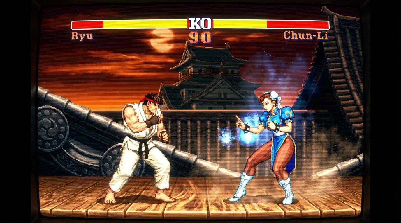 Street Fighter II game screenshot