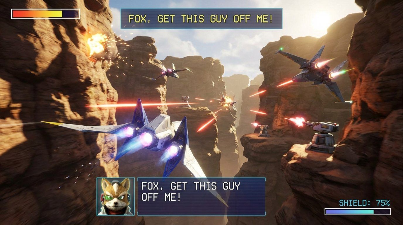 Star Fox 64 game screenshot