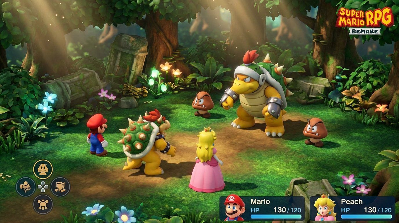 Super Mario RPG Remake game screenshot