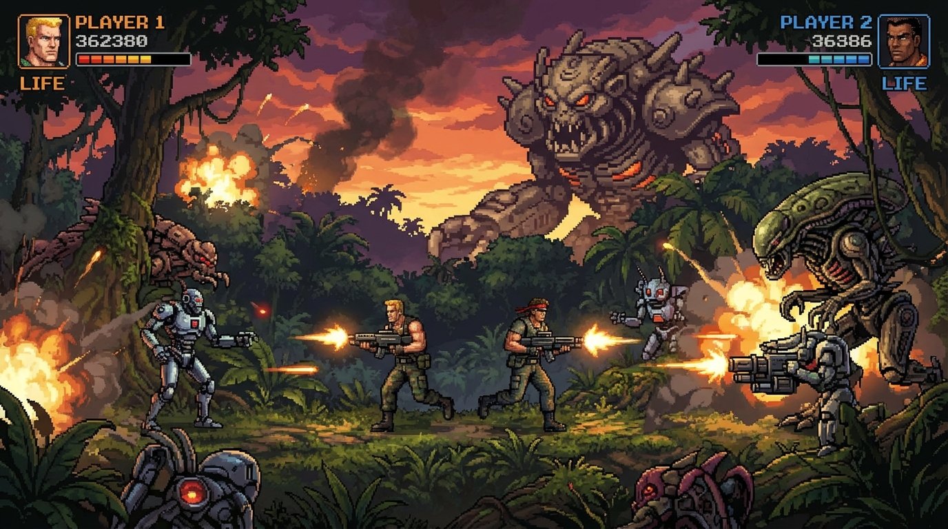 Contra game screenshot