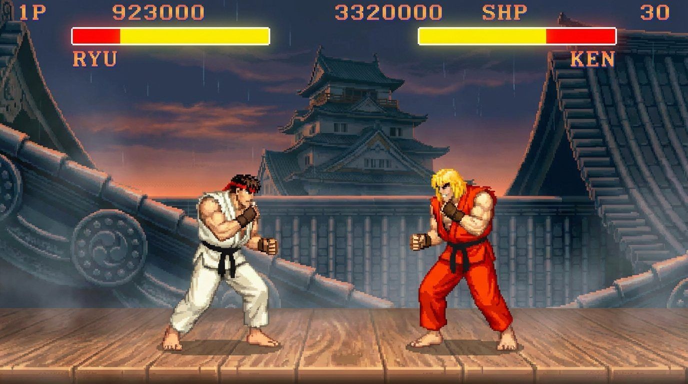 Street Fighter II game screenshot