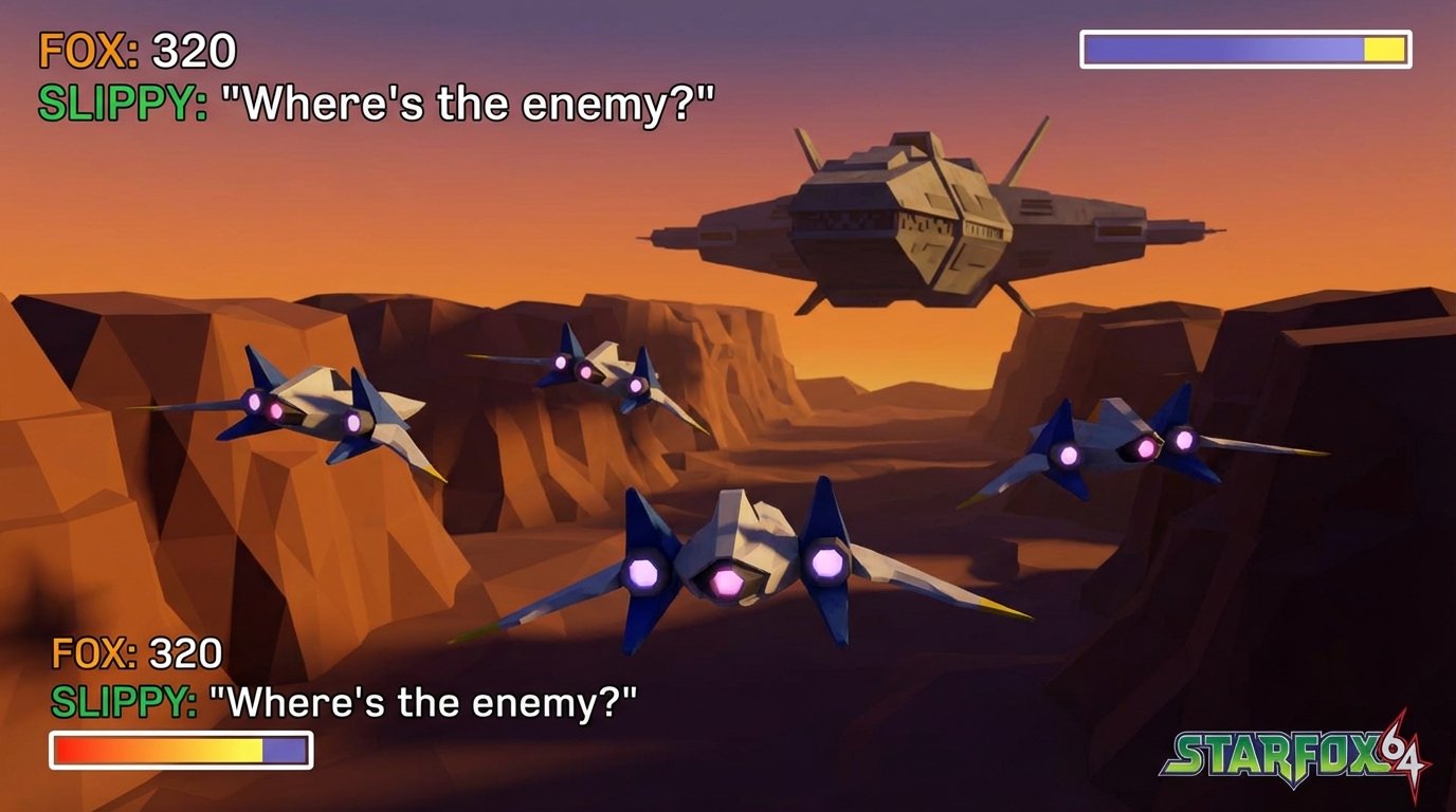 Star Fox 64 game screenshot