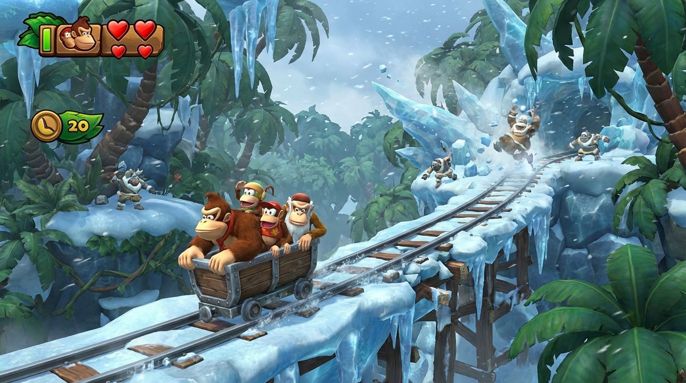 Donkey Kong Country: Tropical Freeze game screenshot