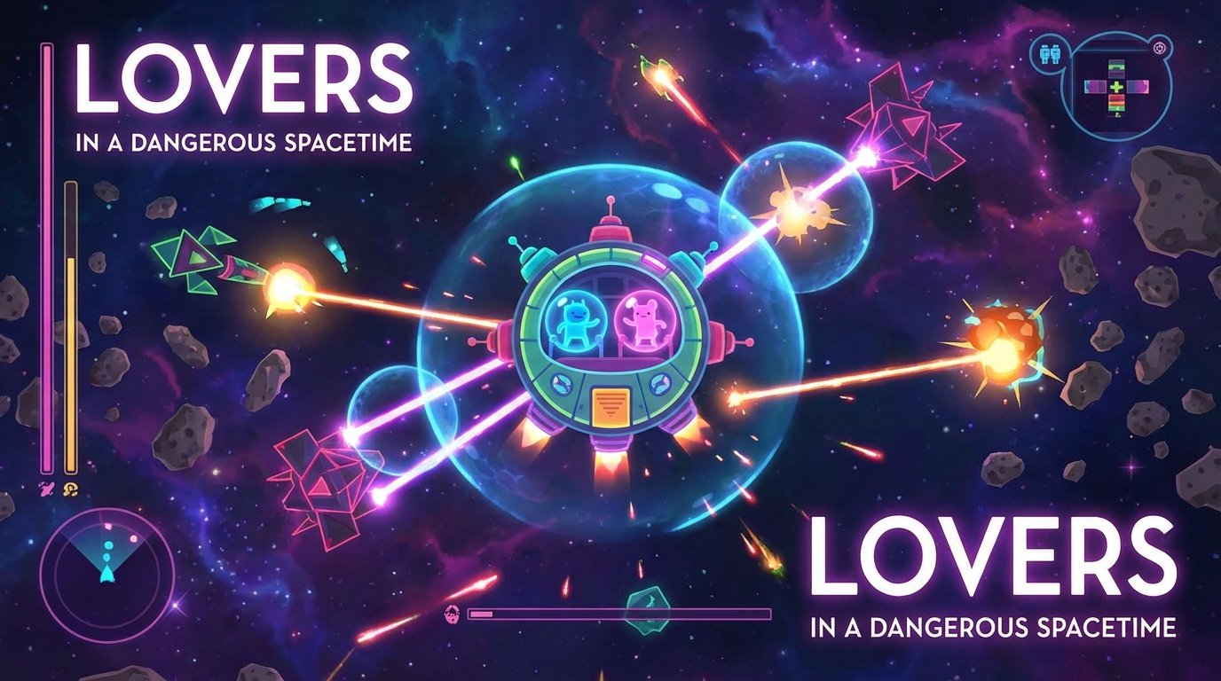 Lovers in a Dangerous Spacetime game screenshot