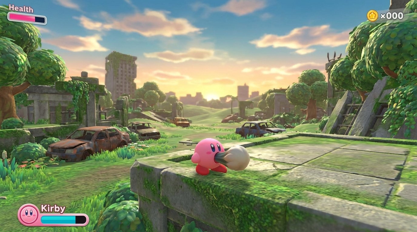 Kirby and the Forgotten Land game screenshot