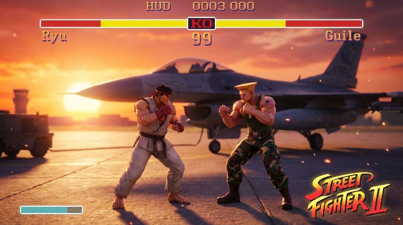 Street Fighter II game screenshot