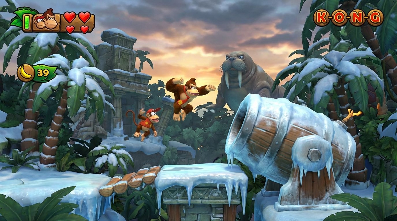 Donkey Kong Country: Tropical Freeze game screenshot