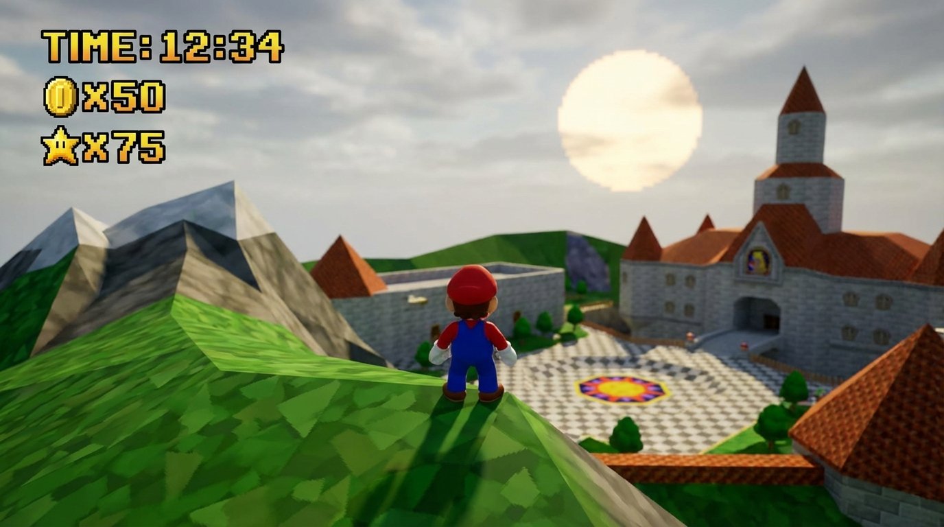 Super Mario 64 game screenshot