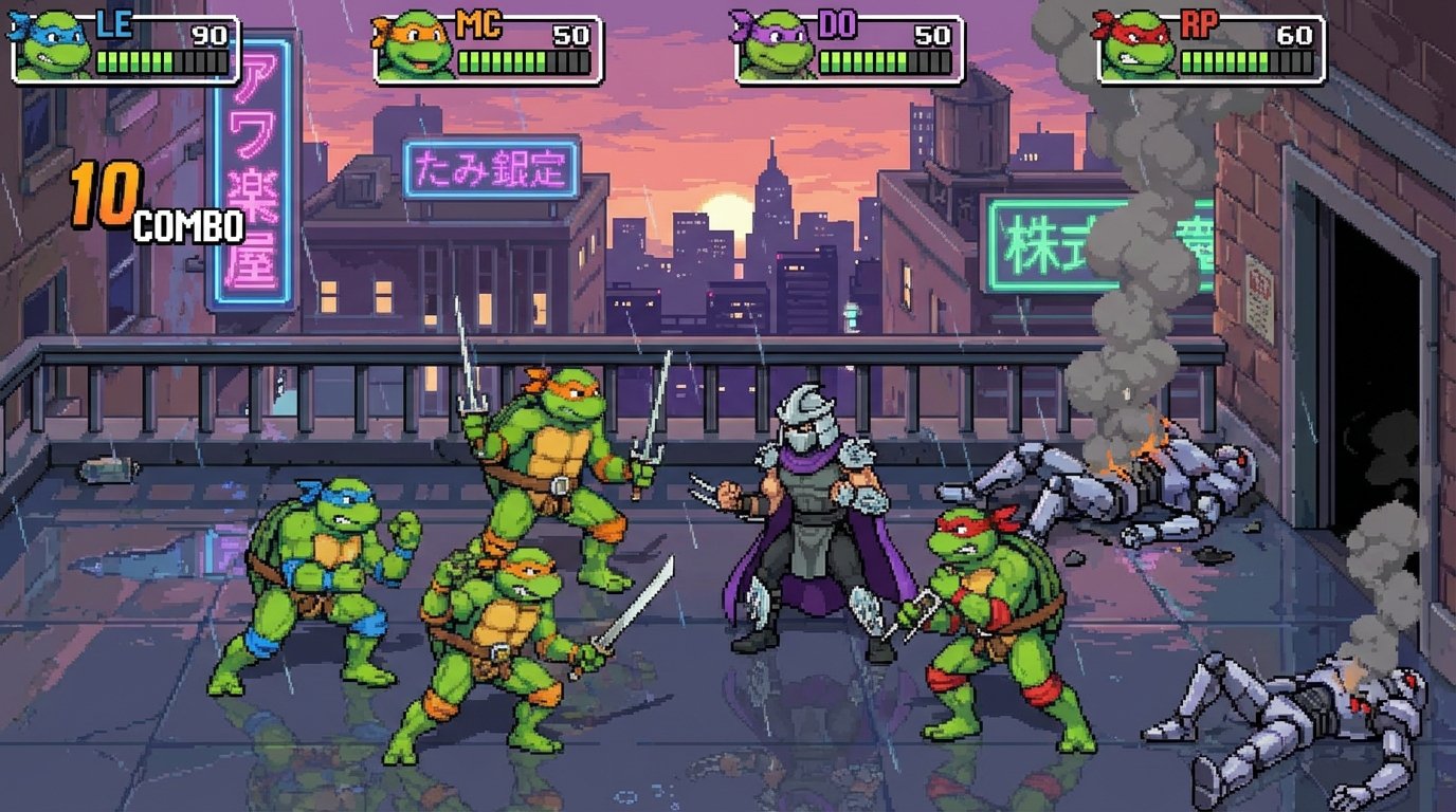 Teenage Mutant Ninja Turtles: Shredder’s Revenge game screenshot
