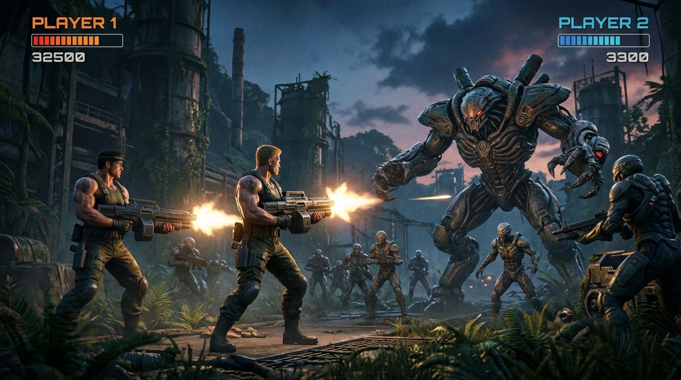 Contra game screenshot