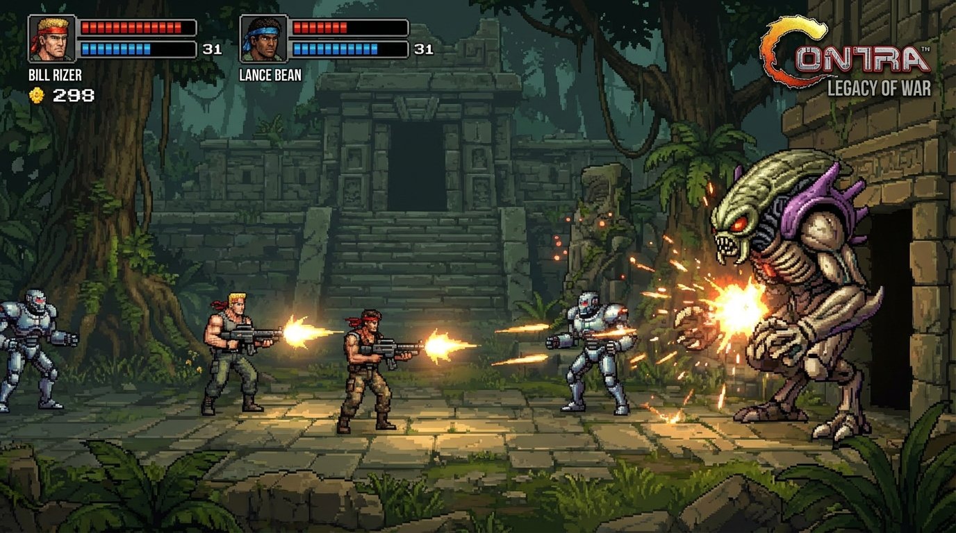 Contra game screenshot