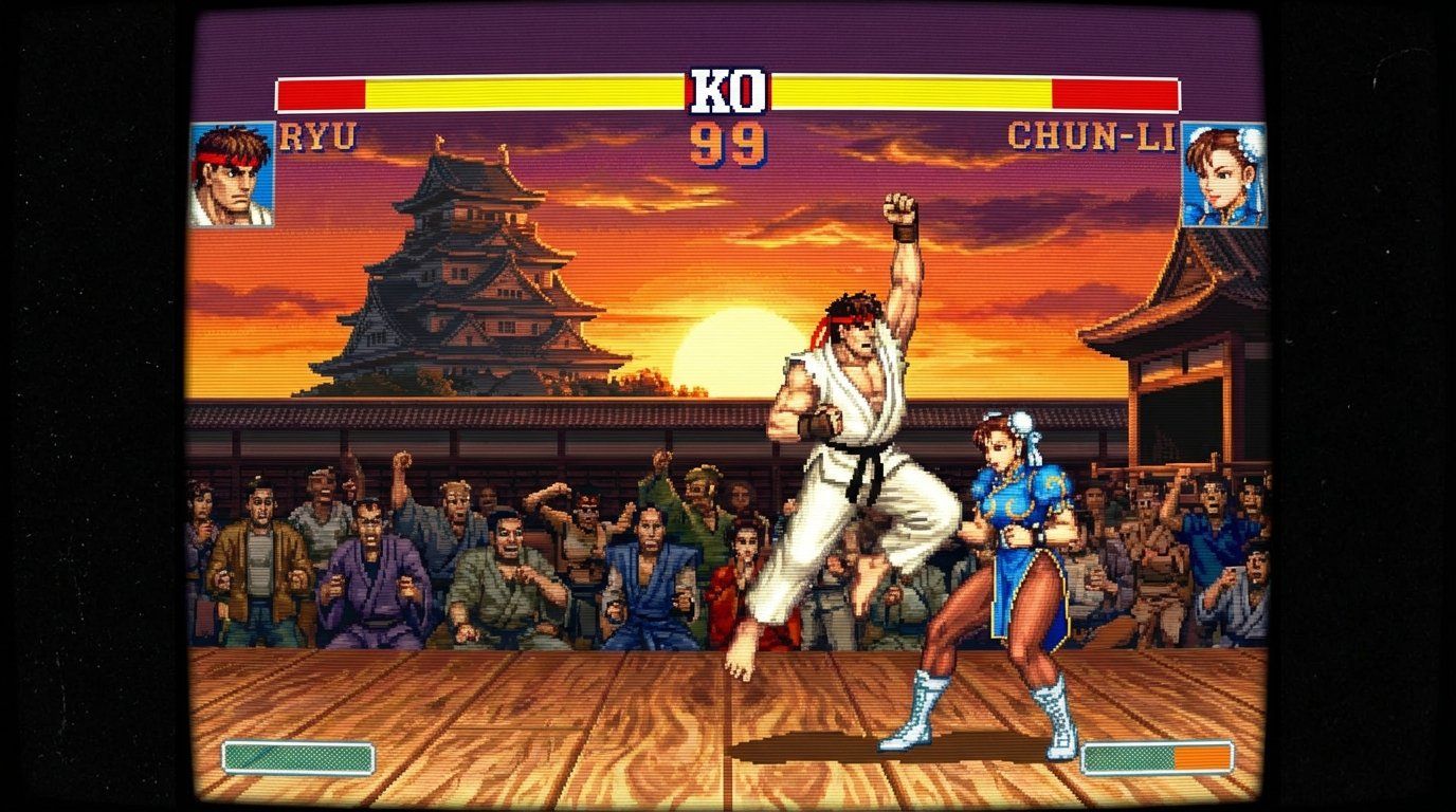 Street Fighter II game screenshot