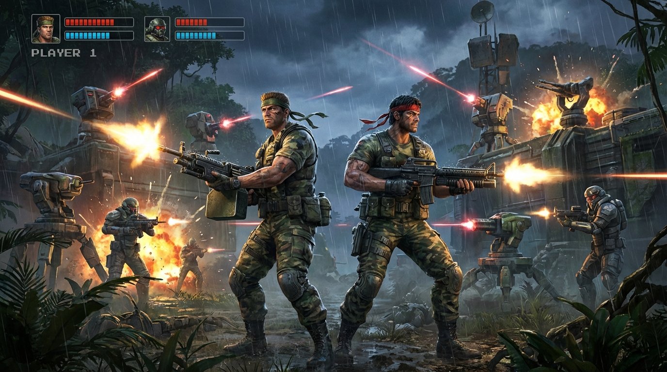 Contra game screenshot