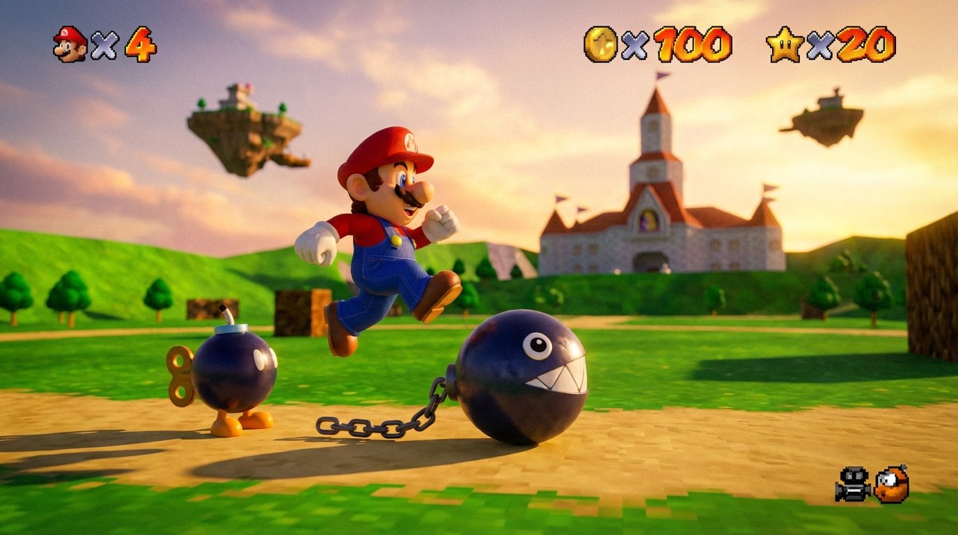 Super Mario 64 game screenshot