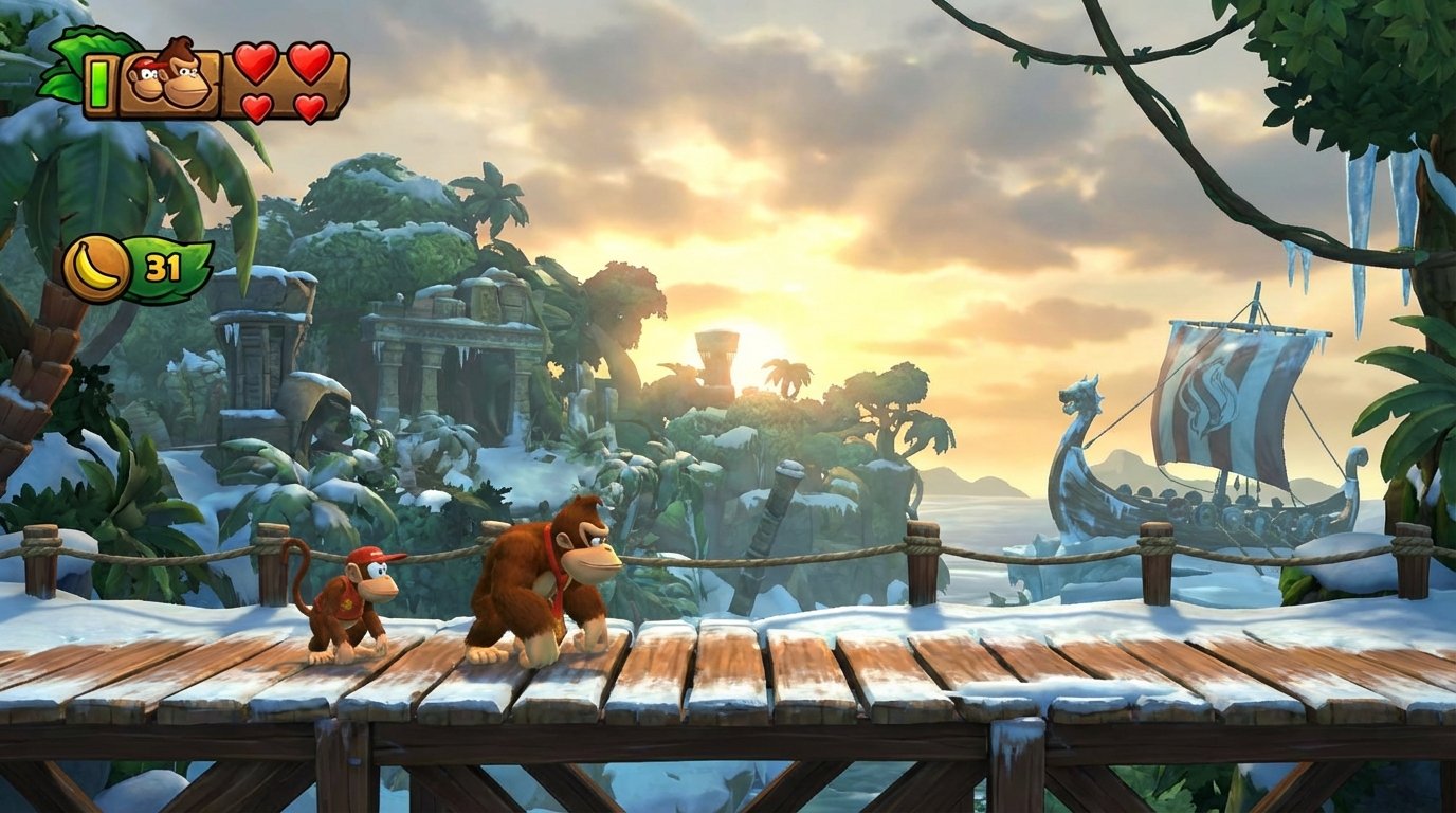 Donkey Kong Country: Tropical Freeze game screenshot