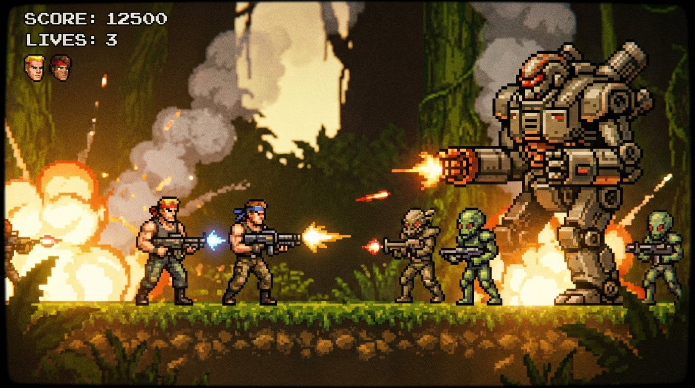 Contra game screenshot