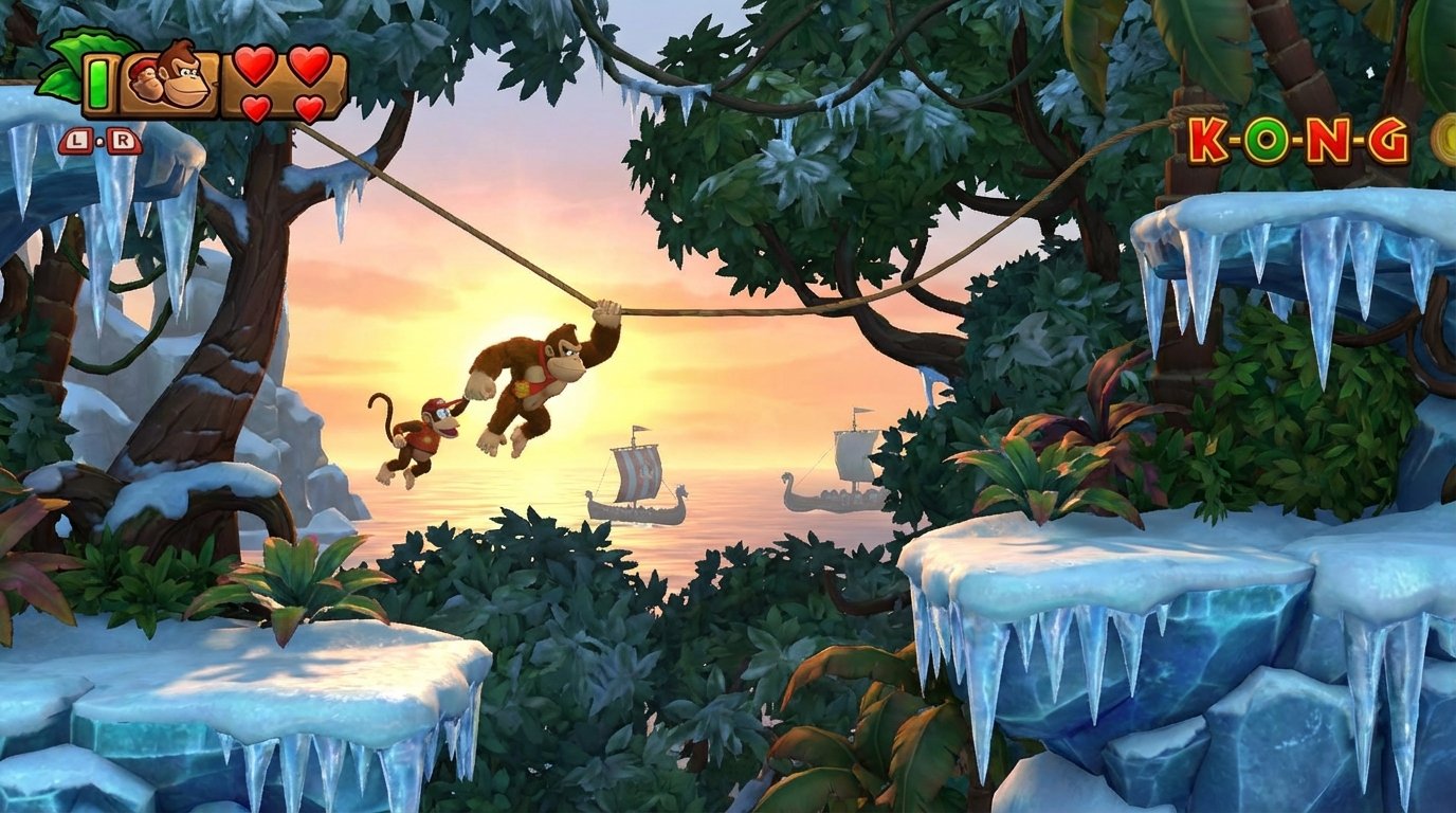 Donkey Kong Country: Tropical Freeze game screenshot