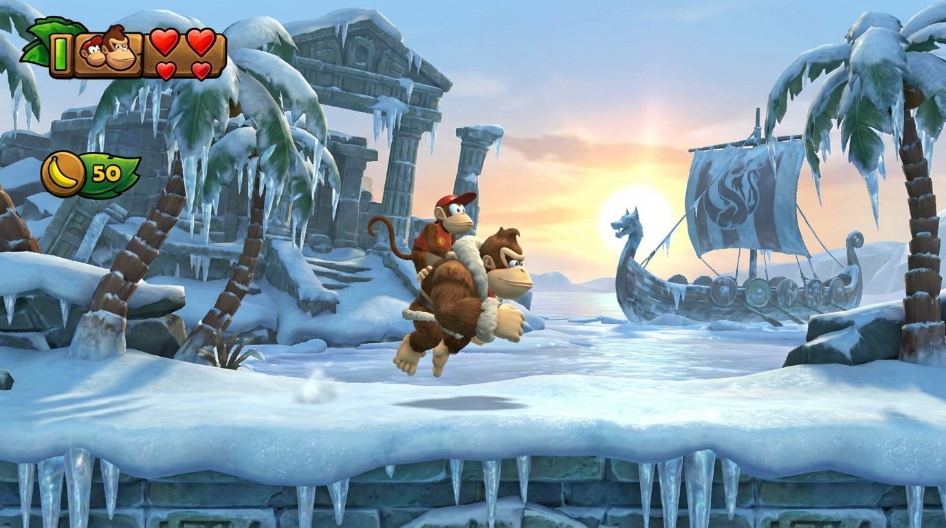 Donkey Kong Country: Tropical Freeze game screenshot