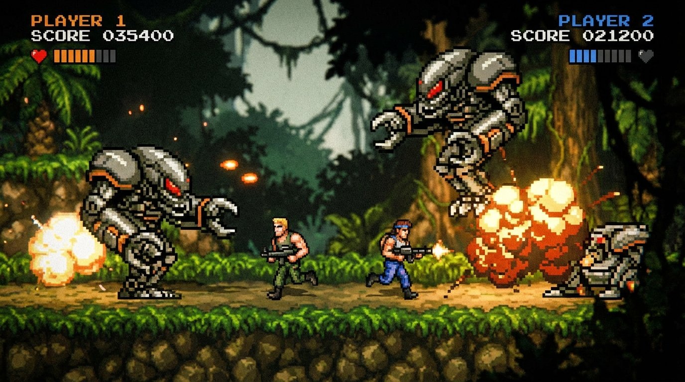 Contra game screenshot