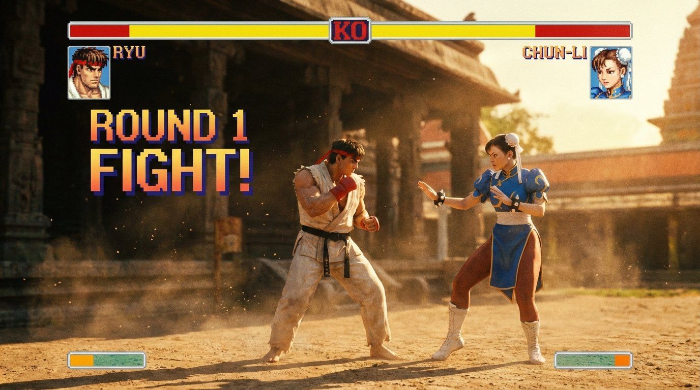 Street Fighter II game screenshot
