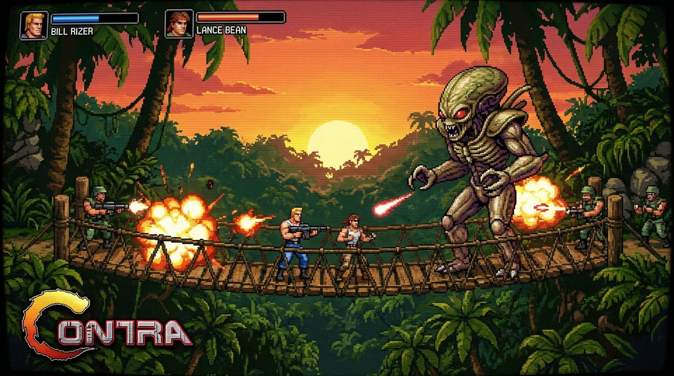 Contra game screenshot