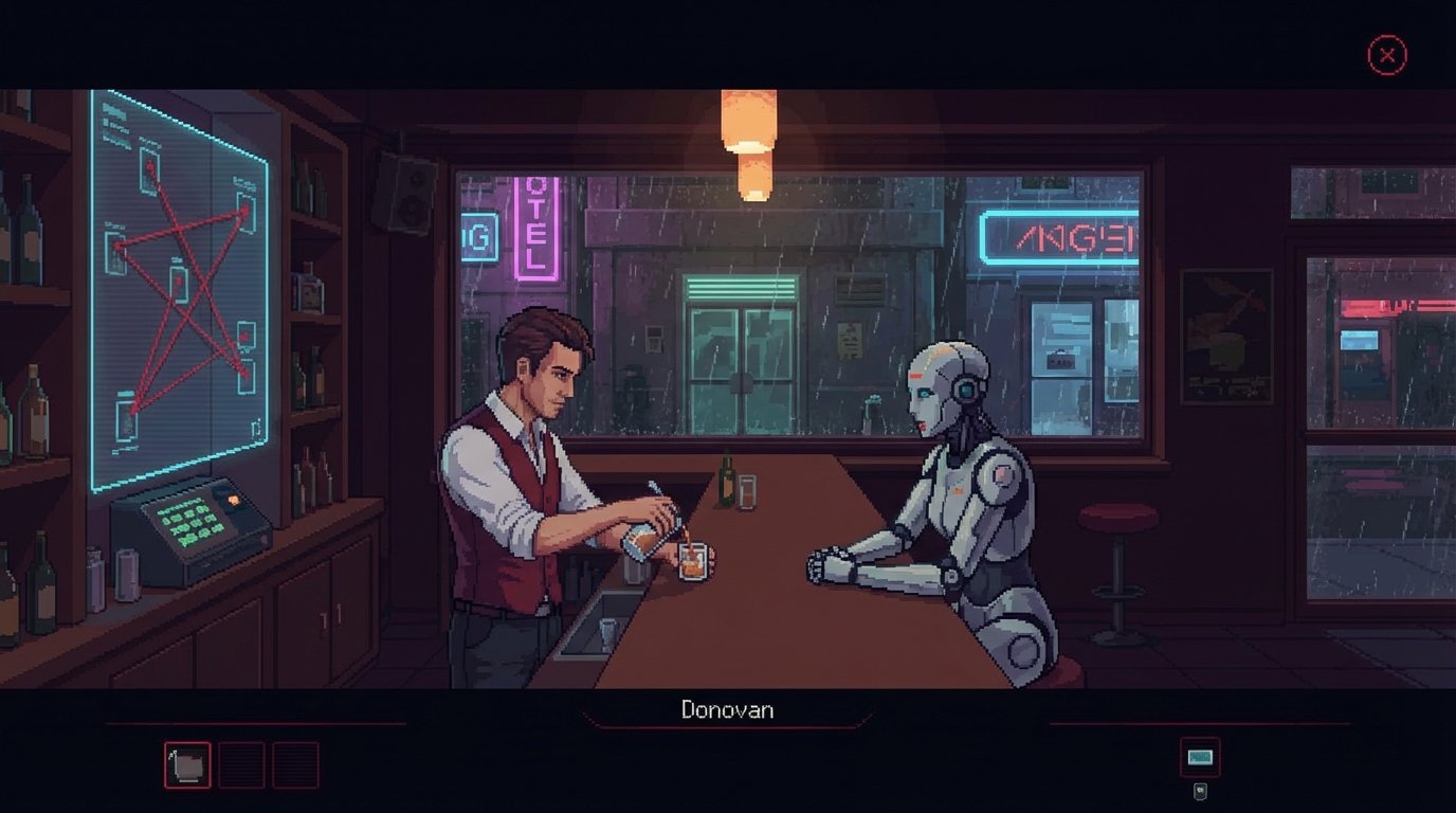The Red Strings Club game screenshot