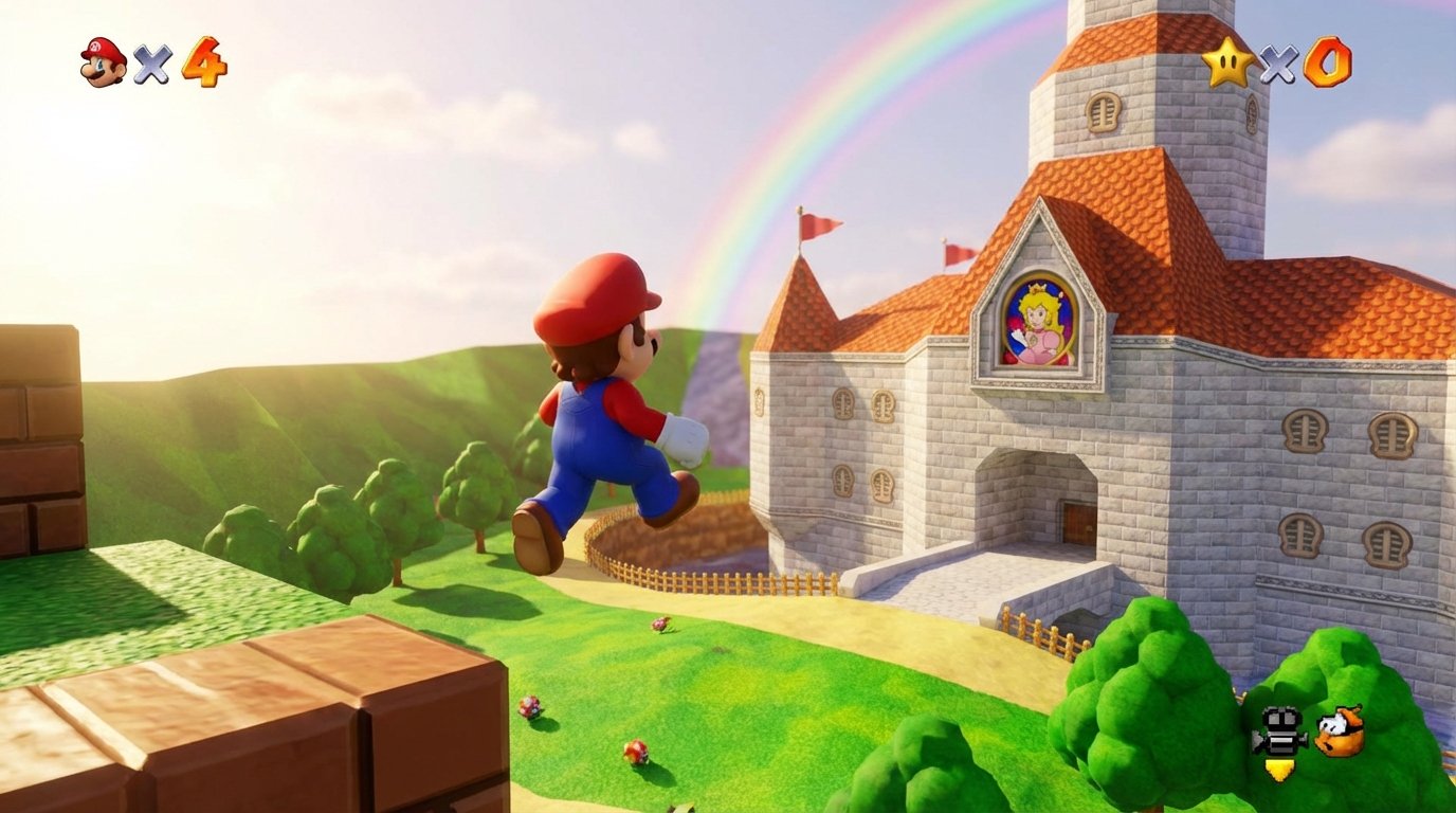 Super Mario 64 game screenshot