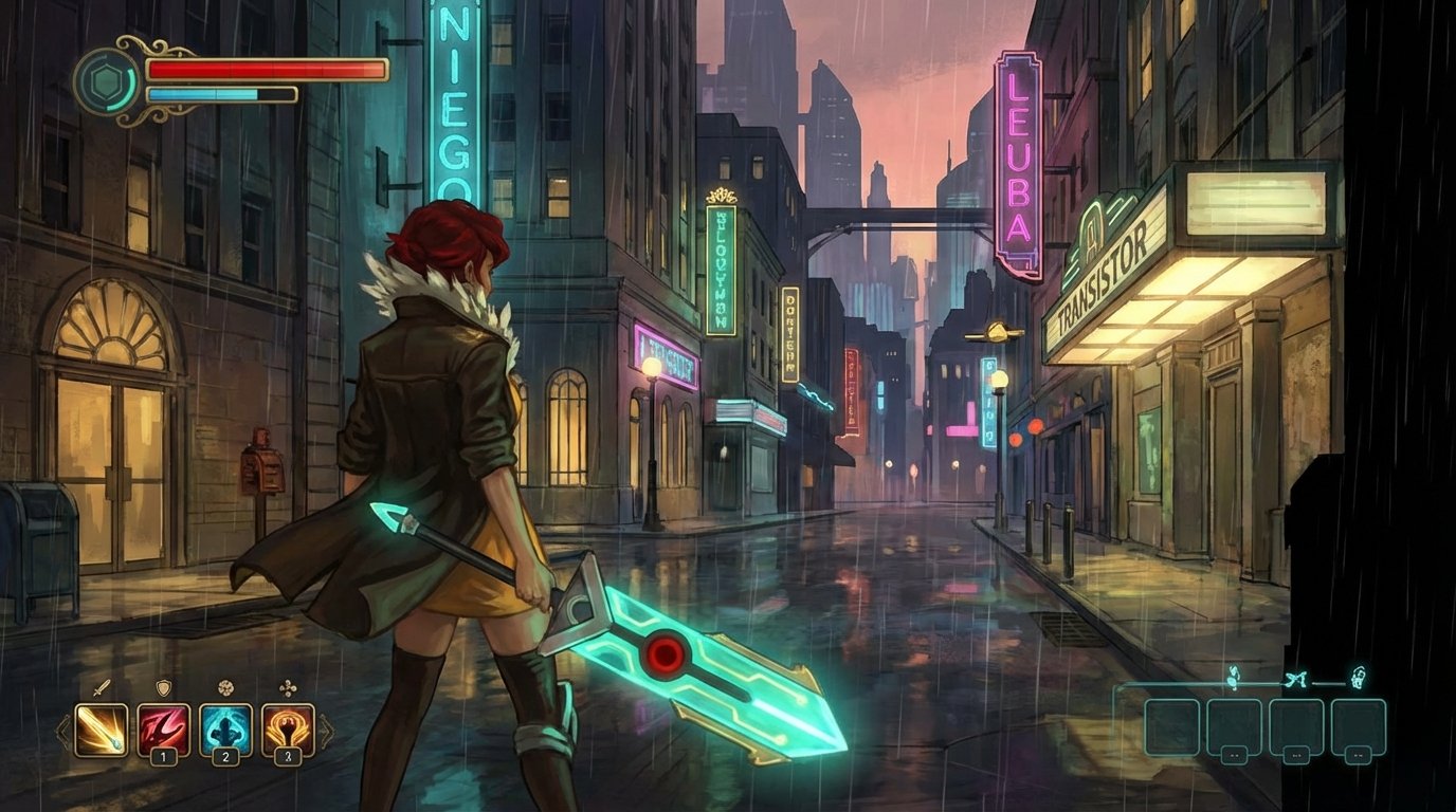 Transistor game screenshot