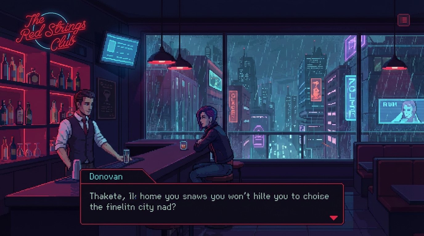 The Red Strings Club game screenshot