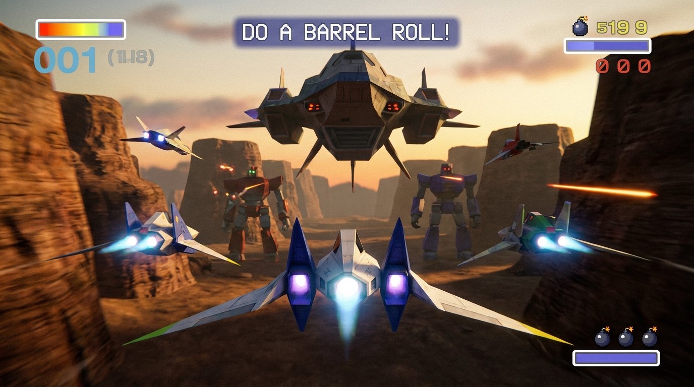 Star Fox 64 game screenshot