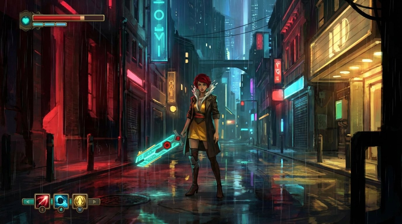 Transistor game screenshot