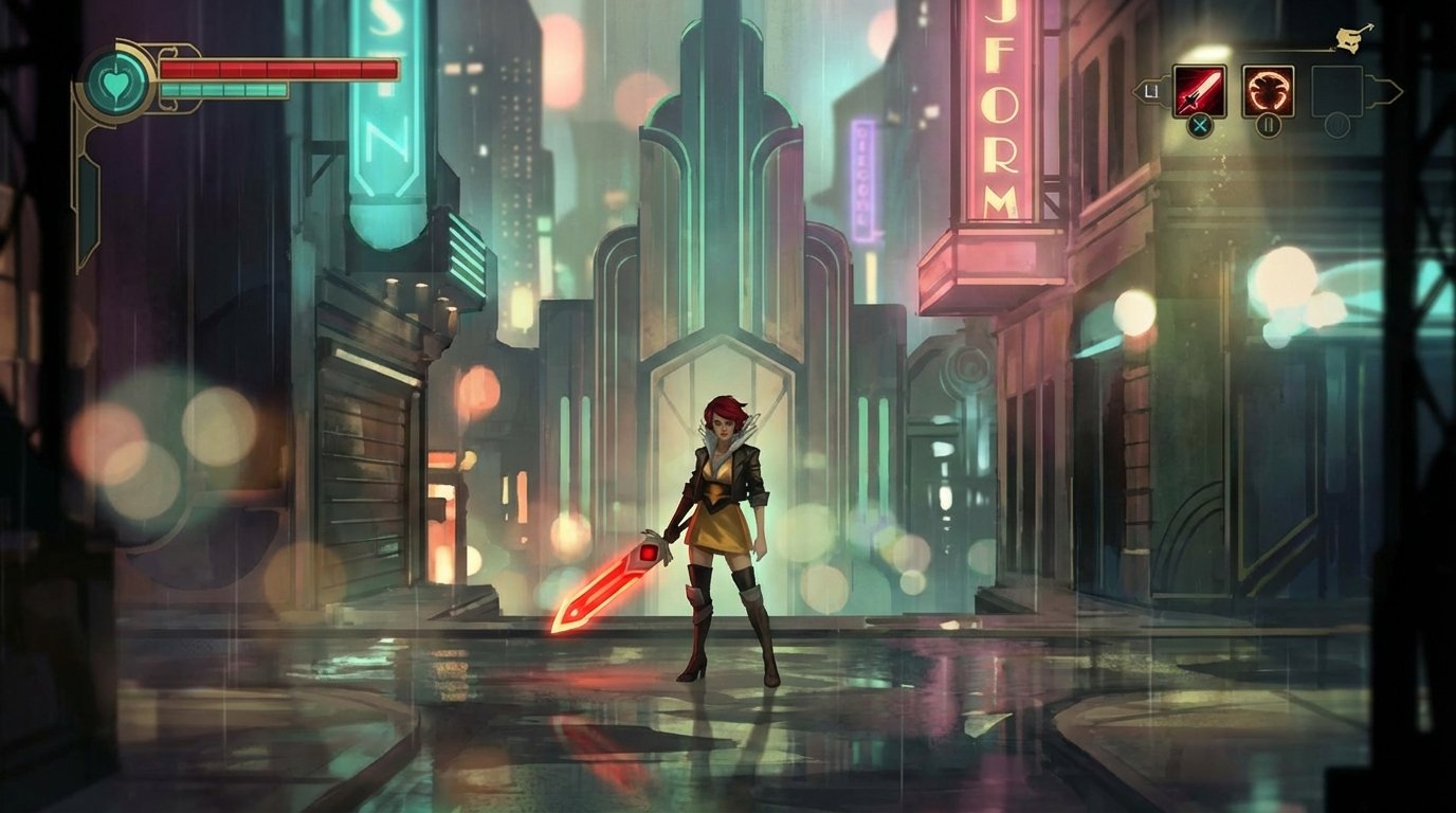 Transistor game screenshot