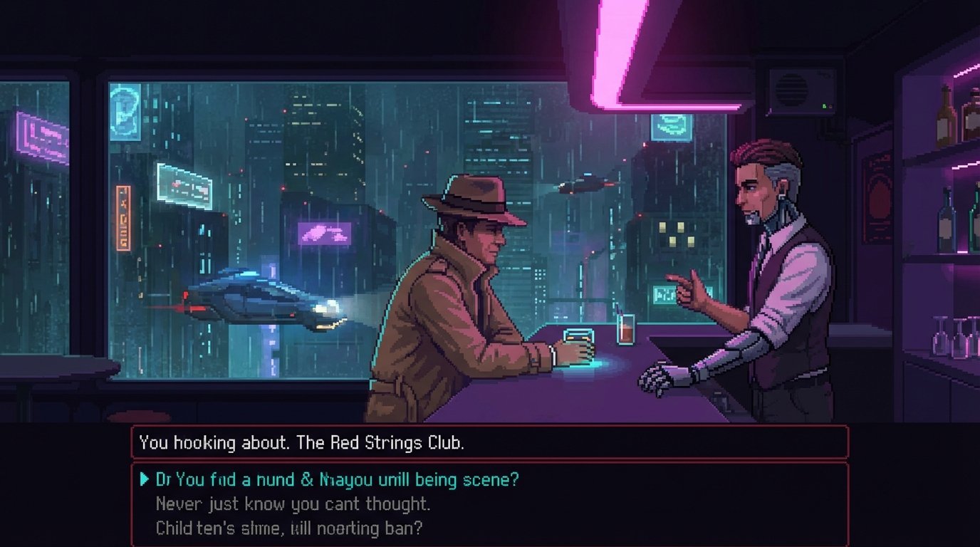The Red Strings Club game screenshot