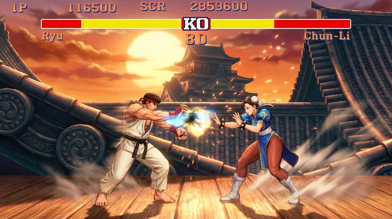 Street Fighter II game screenshot