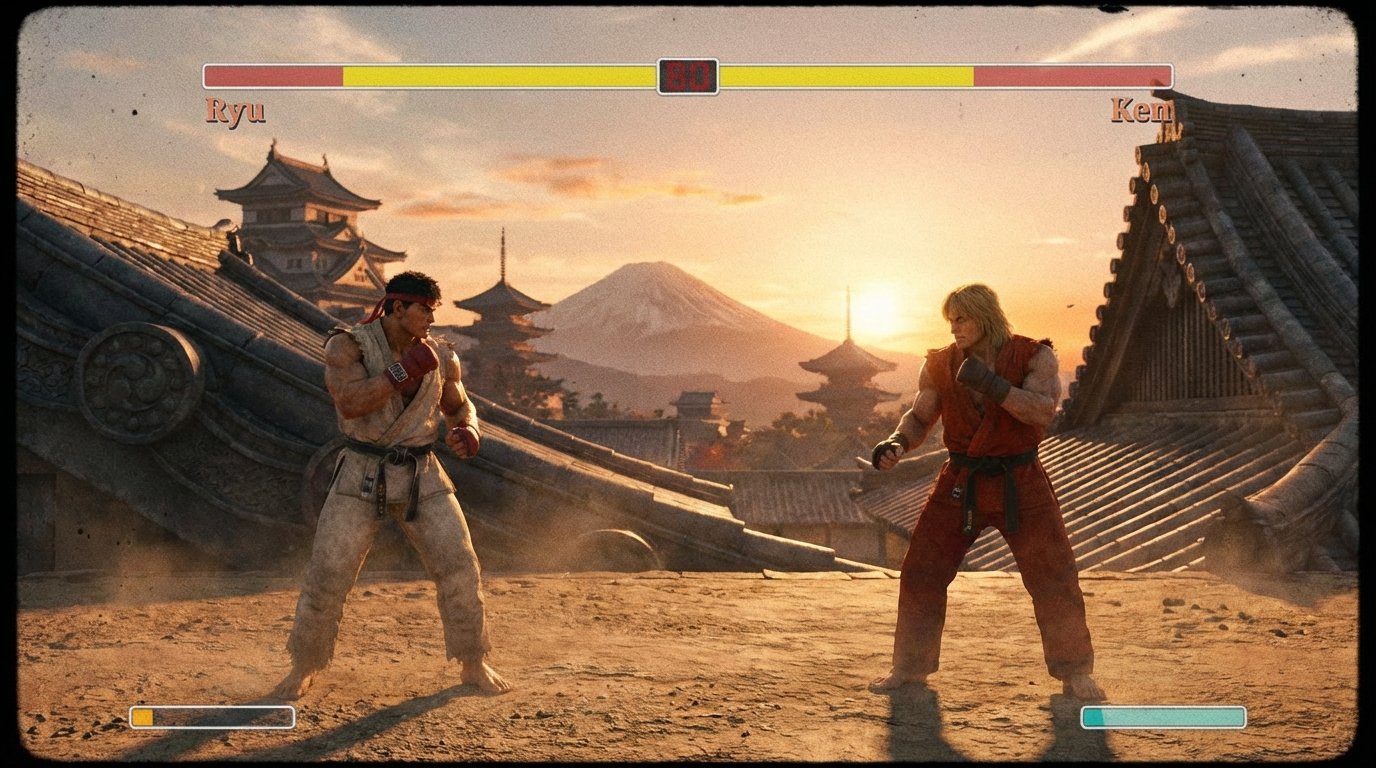 Street Fighter II game screenshot