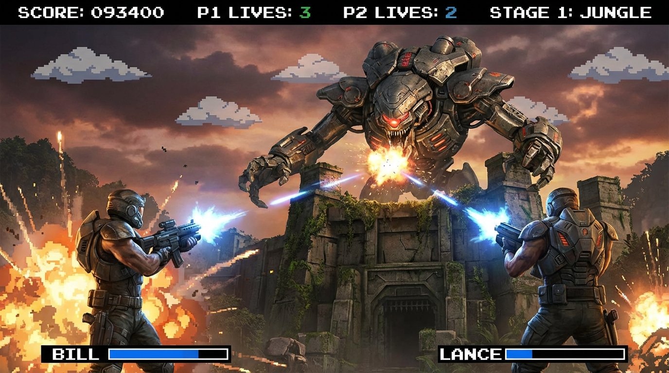 Contra game screenshot