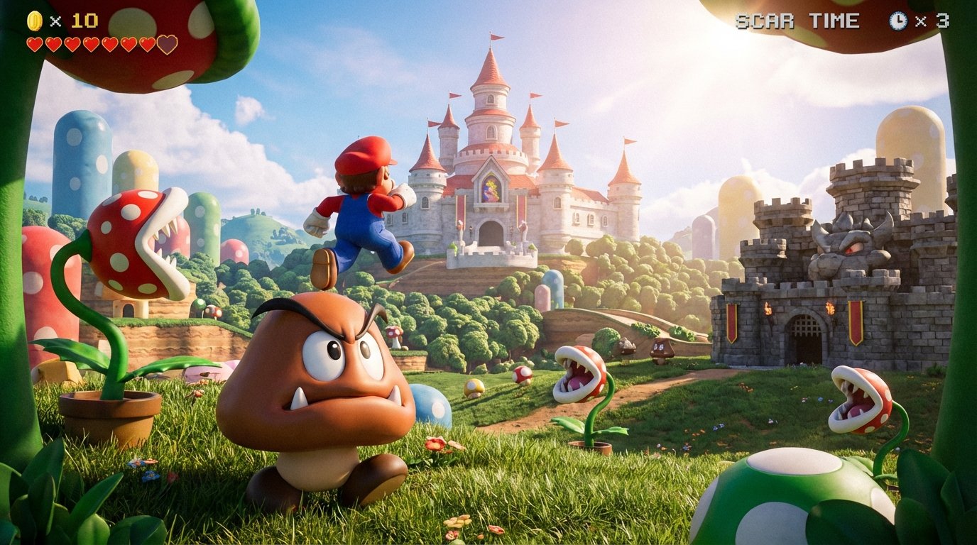 Super Mario Bros. game screenshot