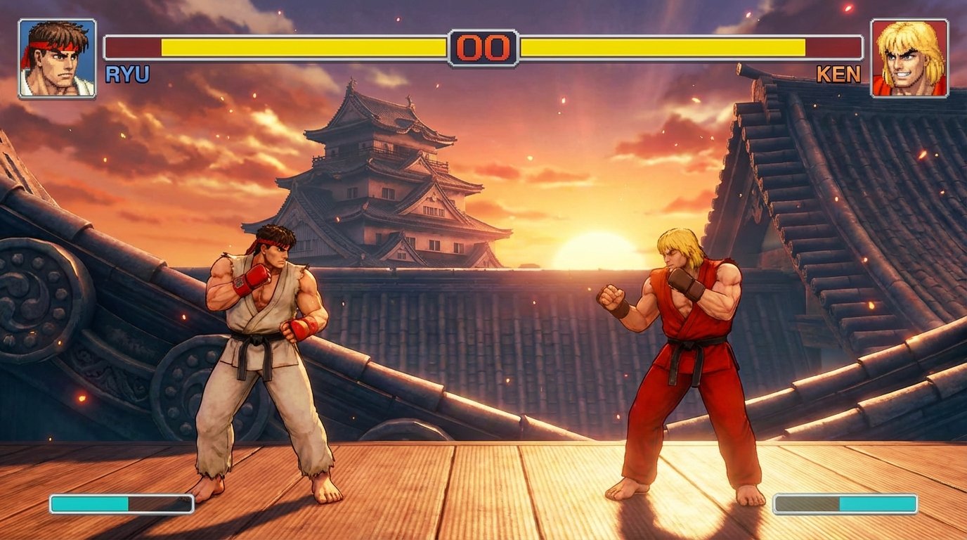 Street Fighter II game screenshot