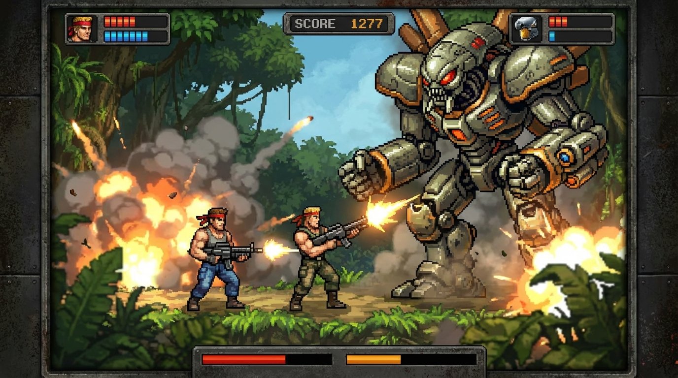 Contra game screenshot